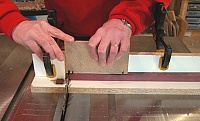 Miter Gauge Sled and Hold Down