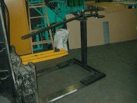 Forklift-Anchored Bender Stand