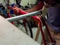 Workbench Mounted Bicycle Stand
