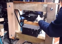 Homemade Paper Log Press 
