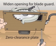 Circular Saw Zero Clearance Plate