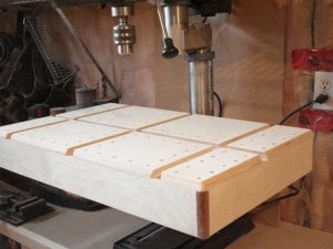 Dovetailed Drill Press Table