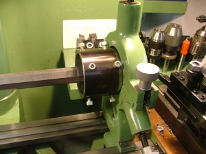 South Bend Steady Rest on a Maximat Lathe