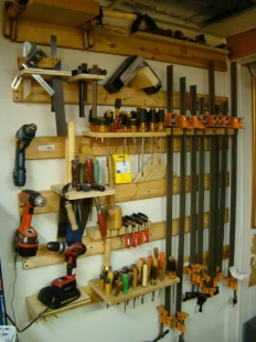 Homemade French Cleat Tool Storage