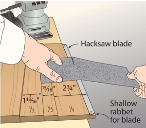 Sandpaper Cutting Jig