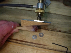 Angled Router Base Depth Stop