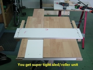 Router Table with Integrated Sled