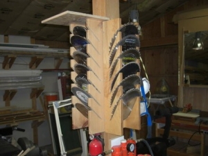 Table Saw Blade Storage Solution