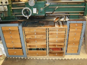 Lathe Table with Cabinet