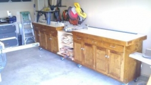 Miter Saw Stand and Cabinet