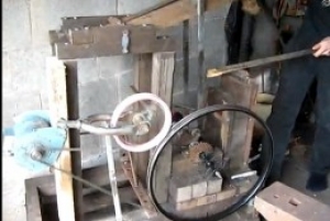 Bicycle Wheel-Driven Helve Hammer