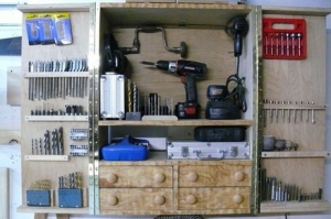 Drill and Accessories Cabinet