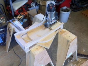 Router Seat Dishing Jig
