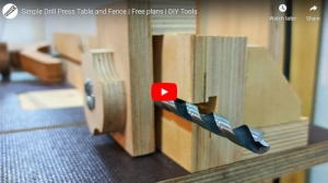 Drill Press Table with Fence