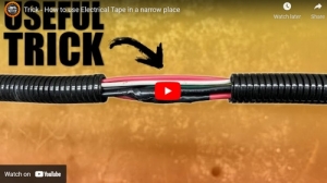 Using Electrical Tape in a Narrow Place