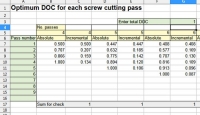 Screw Cutting DOC Spreadsheet
