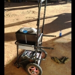Heater and Jump Starting Cart