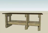 Particle Board-Topped Workbench