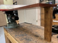 Vise-Mounted Table