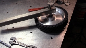 Belt Grinder Contact Wheel and Arm