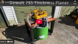 Thickness Planer Stand and Dust Collection