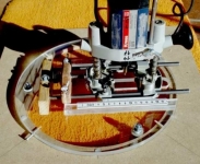 Floating Circle Cutting Router Jig