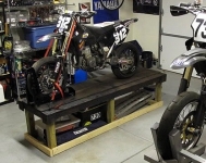 Elevated Motorcycle Workstation