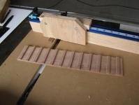 Crosscut Sled with Box Joint Attachment