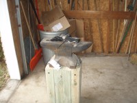 Wooden Anvil Stand
