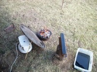 Backyard Blacksmithing Setup